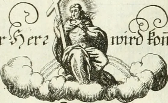 An illustration from Geistliche Herzens-Einbildungen inn zweihundert und fünfzig biblischen Figur-Sprüchen angedeutet : allen andächtige[n] Herze[n], u. der Tugent-Liebenden Jugent, zu einer Gottseligen Belustigung, auch denen Einfältigen, zu einer anmuthigen Vorstellung, unschweren Ergreiffung, und nuzlichen Fassung, auss allen canonischen Büchern der H. Schrifft ..., 1688, leaf 194