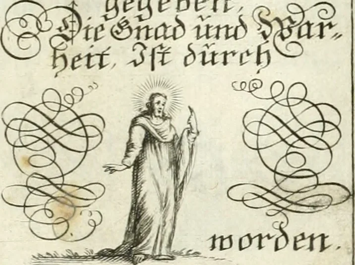 An illustration from Geistliche Herzens-Einbildungen inn zweihundert und fünfzig biblischen Figur-Sprüchen angedeutet : allen andächtige[n] Herze[n], u. der Tugent-Liebenden Jugent, zu einer Gottseligen Belustigung, auch denen Einfältigen, zu einer anmuthigen Vorstellung, unschweren Ergreiffung, und nuzlichen Fassung, auss allen canonischen Büchern der H. Schrifft ..., 1688, leaf 222