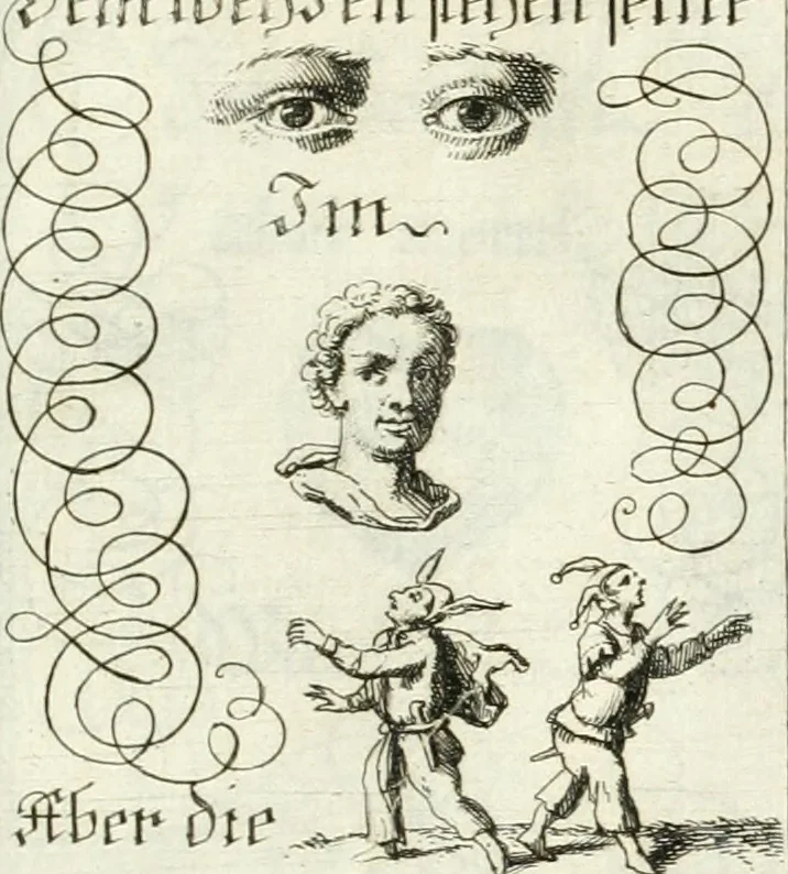 An illustration from Geistliche Herzens-Einbildungen inn zweihundert und fünfzig biblischen Figur-Sprüchen angedeutet : allen andächtige[n] Herze[n], u. der Tugent-Liebenden Jugent, zu einer Gottseligen Belustigung, auch denen Einfältigen, zu einer anmuthigen Vorstellung, unschweren Ergreiffung, und nuzlichen Fassung, auss allen canonischen Büchern der H. Schrifft ..., 1688, leaf 262