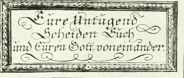 An illustration from Geistliche Herzens-Einbildungen inn zweihundert und fünfzig biblischen Figur-Sprüchen angedeutet : allen andächtige[n] Herze[n], u. der Tugent-Liebenden Jugent, zu einer Gottseligen Belustigung, auch denen Einfältigen, zu einer anmuthigen Vorstellung, unschweren Ergreiffung, und nuzlichen Fassung, auss allen canonischen Büchern der H. Schrifft ..., 1688, leaf 270
