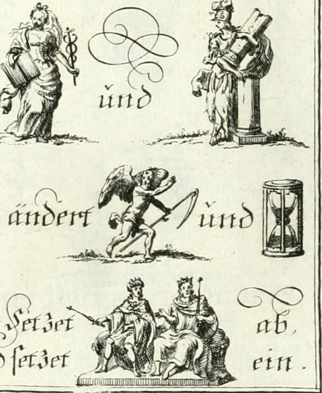 An illustration from Geistliche Herzens-Einbildungen inn zweihundert und fünfzig biblischen Figur-Sprüchen angedeutet : allen andächtige[n] Herze[n], u. der Tugent-Liebenden Jugent, zu einer Gottseligen Belustigung, auch denen Einfältigen, zu einer anmuthigen Vorstellung, unschweren Ergreiffung, und nuzlichen Fassung, auss allen canonischen Büchern der H. Schrifft ..., 1688, leaf 274