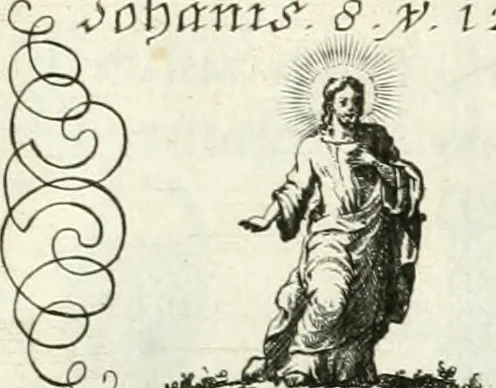 An illustration from Geistliche Herzens-Einbildungen inn zweihundert und fünfzig biblischen Figur-Sprüchen angedeutet : allen andächtige[n] Herze[n], u. der Tugent-Liebenden Jugent, zu einer Gottseligen Belustigung, auch denen Einfältigen, zu einer anmuthigen Vorstellung, unschweren Ergreiffung, und nuzlichen Fassung, auss allen canonischen Büchern der H. Schrifft ..., 1688, leaf 282