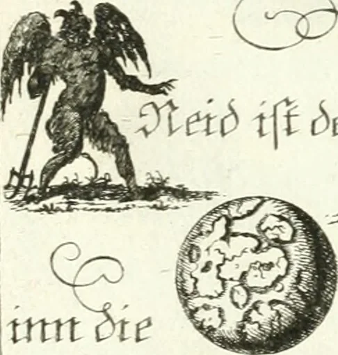 An illustration from Geistliche Herzens-Einbildungen inn zweihundert und fünfzig biblischen Figur-Sprüchen angedeutet : allen andächtige[n] Herze[n], u. der Tugent-Liebenden Jugent, zu einer Gottseligen Belustigung, auch denen Einfältigen, zu einer anmuthigen Vorstellung, unschweren Ergreiffung, und nuzlichen Fassung, auss allen canonischen Büchern der H. Schrifft ..., 1688, leaf 302