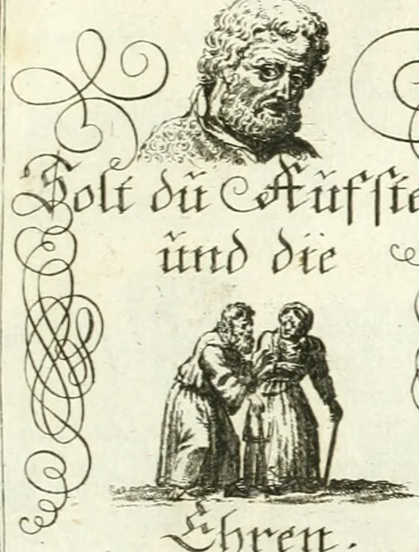 An illustration from Geistliche Herzens-Einbildungen inn zweihundert und fünfzig biblischen Figur-Sprüchen angedeutet : allen andächtige[n] Herze[n], u. der Tugent-Liebenden Jugent, zu einer Gottseligen Belustigung, auch denen Einfältigen, zu einer anmuthigen Vorstellung, unschweren Ergreiffung, und nuzlichen Fassung, auss allen canonischen Büchern der H. Schrifft ..., 1688, leaf 304