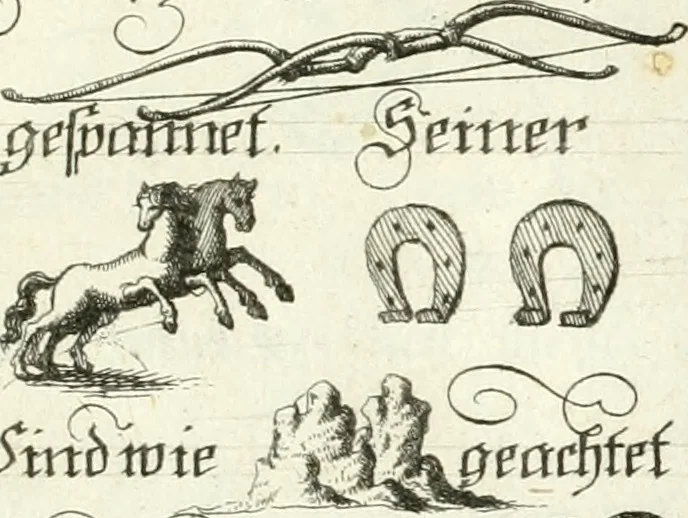 An illustration from Geistliche Herzens-Einbildungen inn zweihundert und fünfzig biblischen Figur-Sprüchen angedeutet : allen andächtige[n] Herze[n], u. der Tugent-Liebenden Jugent, zu einer Gottseligen Belustigung, auch denen Einfältigen, zu einer anmuthigen Vorstellung, unschweren Ergreiffung, und nuzlichen Fassung, auss allen canonischen Büchern der H. Schrifft ..., 1688, leaf 310
