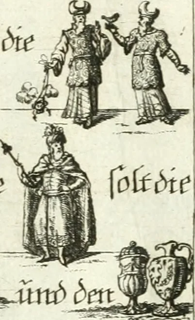 An illustration from Geistliche Herzens-Einbildungen inn zweihundert und fünfzig biblischen Figur-Sprüchen angedeutet : allen andächtige[n] Herze[n], u. der Tugent-Liebenden Jugent, zu einer Gottseligen Belustigung, auch denen Einfältigen, zu einer anmuthigen Vorstellung, unschweren Ergreiffung, und nuzlichen Fassung, auss allen canonischen Büchern der H. Schrifft ..., 1688, leaf 318