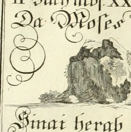 An illustration from Geistliche Herzens-Einbildungen inn zweihundert und fünfzig biblischen Figur-Sprüchen angedeutet : allen andächtige[n] Herze[n], u. der Tugent-Liebenden Jugent, zu einer Gottseligen Belustigung, auch denen Einfältigen, zu einer anmuthigen Vorstellung, unschweren Ergreiffung, und nuzlichen Fassung, auss allen canonischen Büchern der H. Schrifft ..., 1688, leaf 32