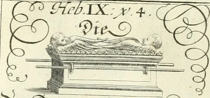 An illustration from Geistliche Herzens-Einbildungen inn zweihundert und fünfzig biblischen Figur-Sprüchen angedeutet : allen andächtige[n] Herze[n], u. der Tugent-Liebenden Jugent, zu einer Gottseligen Belustigung, auch denen Einfältigen, zu einer anmuthigen Vorstellung, unschweren Ergreiffung, und nuzlichen Fassung, auss allen canonischen Büchern der H. Schrifft ..., 1688, leaf 32