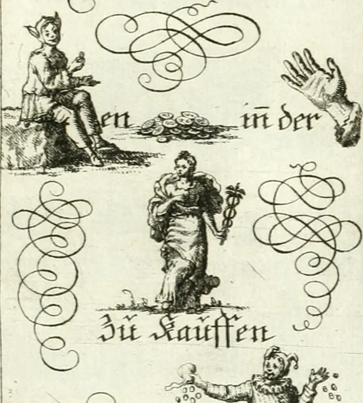 An illustration from Geistliche Herzens-Einbildungen inn zweihundert und fünfzig biblischen Figur-Sprüchen angedeutet : allen andächtige[n] Herze[n], u. der Tugent-Liebenden Jugent, zu einer Gottseligen Belustigung, auch denen Einfältigen, zu einer anmuthigen Vorstellung, unschweren Ergreiffung, und nuzlichen Fassung, auss allen canonischen Büchern der H. Schrifft ..., 1688, leaf 320
