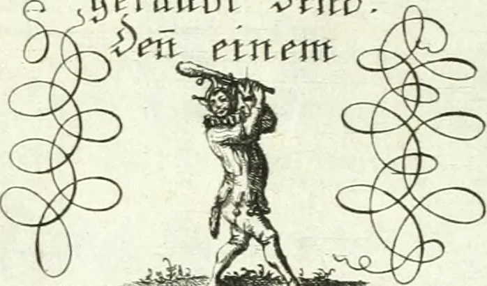 An illustration from Geistliche Herzens-Einbildungen inn zweihundert und fünfzig biblischen Figur-Sprüchen angedeutet : allen andächtige[n] Herze[n], u. der Tugent-Liebenden Jugent, zu einer Gottseligen Belustigung, auch denen Einfältigen, zu einer anmuthigen Vorstellung, unschweren Ergreiffung, und nuzlichen Fassung, auss allen canonischen Büchern der H. Schrifft ..., 1688, leaf 320