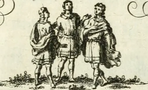 An illustration from Geistliche Herzens-Einbildungen inn zweihundert und fünfzig biblischen Figur-Sprüchen angedeutet : allen andächtige[n] Herze[n], u. der Tugent-Liebenden Jugent, zu einer Gottseligen Belustigung, auch denen Einfältigen, zu einer anmuthigen Vorstellung, unschweren Ergreiffung, und nuzlichen Fassung, auss allen canonischen Büchern der H. Schrifft ..., 1688, leaf 324