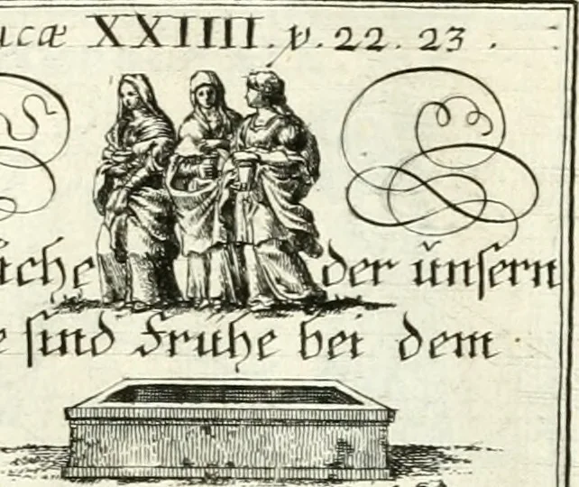 An illustration from Geistliche Herzens-Einbildungen inn zweihundert und fünfzig biblischen Figur-Sprüchen angedeutet : allen andächtige[n] Herze[n], u. der Tugent-Liebenden Jugent, zu einer Gottseligen Belustigung, auch denen Einfältigen, zu einer anmuthigen Vorstellung, unschweren Ergreiffung, und nuzlichen Fassung, auss allen canonischen Büchern der H. Schrifft ..., 1688, leaf 338