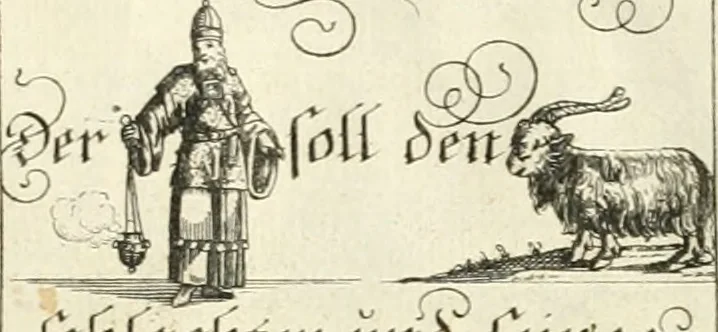 An illustration from Geistliche Herzens-Einbildungen inn zweihundert und fünfzig biblischen Figur-Sprüchen angedeutet : allen andächtige[n] Herze[n], u. der Tugent-Liebenden Jugent, zu einer Gottseligen Belustigung, auch denen Einfältigen, zu einer anmuthigen Vorstellung, unschweren Ergreiffung, und nuzlichen Fassung, auss allen canonischen Büchern der H. Schrifft ..., 1688, leaf 34