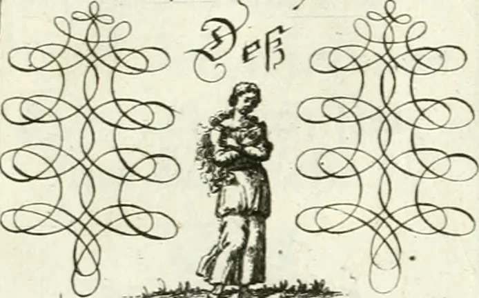 An illustration from Geistliche Herzens-Einbildungen inn zweihundert und fünfzig biblischen Figur-Sprüchen angedeutet : allen andächtige[n] Herze[n], u. der Tugent-Liebenden Jugent, zu einer Gottseligen Belustigung, auch denen Einfältigen, zu einer anmuthigen Vorstellung, unschweren Ergreiffung, und nuzlichen Fassung, auss allen canonischen Büchern der H. Schrifft ..., 1688, leaf 340