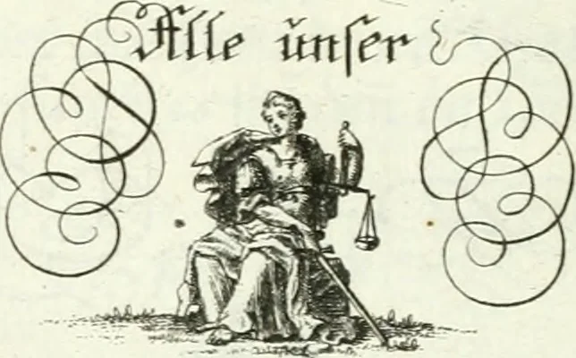 An illustration from Geistliche Herzens-Einbildungen inn zweihundert und fünfzig biblischen Figur-Sprüchen angedeutet : allen andächtige[n] Herze[n], u. der Tugent-Liebenden Jugent, zu einer Gottseligen Belustigung, auch denen Einfältigen, zu einer anmuthigen Vorstellung, unschweren Ergreiffung, und nuzlichen Fassung, auss allen canonischen Büchern der H. Schrifft ..., 1688, leaf 340