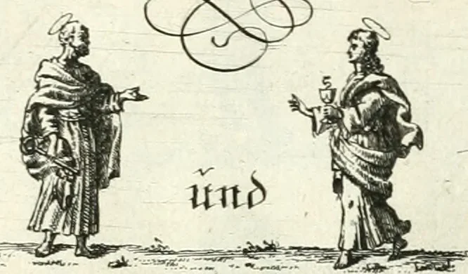 An illustration from Geistliche Herzens-Einbildungen inn zweihundert und fünfzig biblischen Figur-Sprüchen angedeutet : allen andächtige[n] Herze[n], u. der Tugent-Liebenden Jugent, zu einer Gottseligen Belustigung, auch denen Einfältigen, zu einer anmuthigen Vorstellung, unschweren Ergreiffung, und nuzlichen Fassung, auss allen canonischen Büchern der H. Schrifft ..., 1688, leaf 342