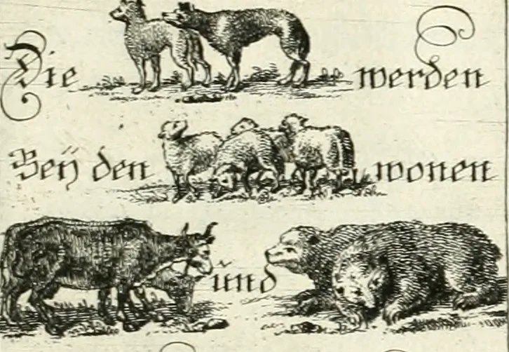 An illustration from Geistliche Herzens-Einbildungen inn zweihundert und fünfzig biblischen Figur-Sprüchen angedeutet : allen andächtige[n] Herze[n], u. der Tugent-Liebenden Jugent, zu einer Gottseligen Belustigung, auch denen Einfältigen, zu einer anmuthigen Vorstellung, unschweren Ergreiffung, und nuzlichen Fassung, auss allen canonischen Büchern der H. Schrifft ..., 1688, leaf 350