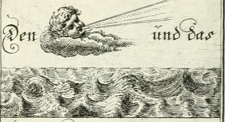 An illustration from Geistliche Herzens-Einbildungen inn zweihundert und fünfzig biblischen Figur-Sprüchen angedeutet : allen andächtige[n] Herze[n], u. der Tugent-Liebenden Jugent, zu einer Gottseligen Belustigung, auch denen Einfältigen, zu einer anmuthigen Vorstellung, unschweren Ergreiffung, und nuzlichen Fassung, auss allen canonischen Büchern der H. Schrifft ..., 1688, leaf 350