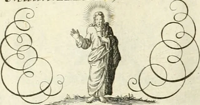 An illustration from Geistliche Herzens-Einbildungen inn zweihundert und fünfzig biblischen Figur-Sprüchen angedeutet : allen andächtige[n] Herze[n], u. der Tugent-Liebenden Jugent, zu einer Gottseligen Belustigung, auch denen Einfältigen, zu einer anmuthigen Vorstellung, unschweren Ergreiffung, und nuzlichen Fassung, auss allen canonischen Büchern der H. Schrifft ..., 1688, leaf 36