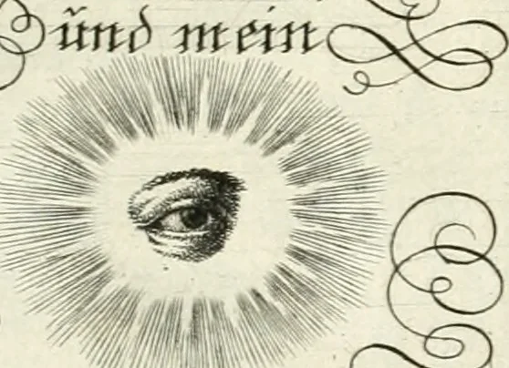 An illustration from Geistliche Herzens-Einbildungen inn zweihundert und fünfzig biblischen Figur-Sprüchen angedeutet : allen andächtige[n] Herze[n], u. der Tugent-Liebenden Jugent, zu einer Gottseligen Belustigung, auch denen Einfältigen, zu einer anmuthigen Vorstellung, unschweren Ergreiffung, und nuzlichen Fassung, auss allen canonischen Büchern der H. Schrifft ..., 1688, leaf 360