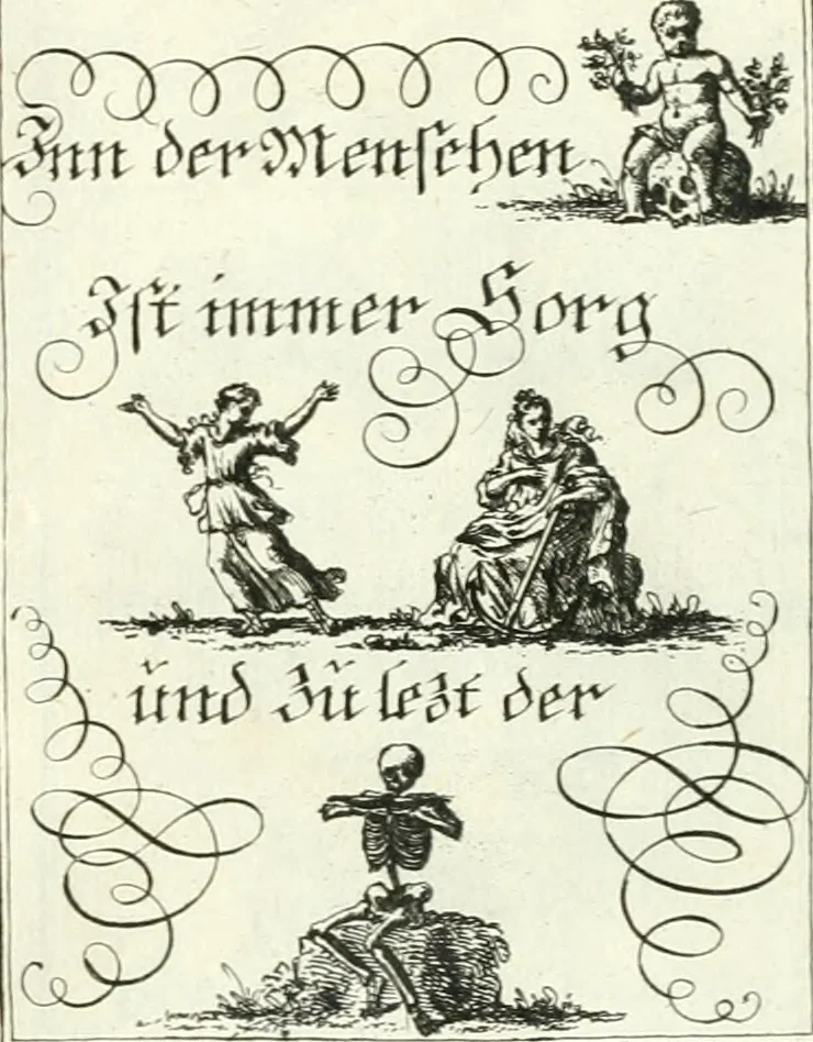 An illustration from Geistliche Herzens-Einbildungen inn zweihundert und fünfzig biblischen Figur-Sprüchen angedeutet : allen andächtige[n] Herze[n], u. der Tugent-Liebenden Jugent, zu einer Gottseligen Belustigung, auch denen Einfältigen, zu einer anmuthigen Vorstellung, unschweren Ergreiffung, und nuzlichen Fassung, auss allen canonischen Büchern der H. Schrifft ..., 1688, leaf 364