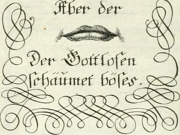 An illustration from Geistliche Herzens-Einbildungen inn zweihundert und fünfzig biblischen Figur-Sprüchen angedeutet : allen andächtige[n] Herze[n], u. der Tugent-Liebenden Jugent, zu einer Gottseligen Belustigung, auch denen Einfältigen, zu einer anmuthigen Vorstellung, unschweren Ergreiffung, und nuzlichen Fassung, auss allen canonischen Büchern der H. Schrifft ..., 1688, leaf 368