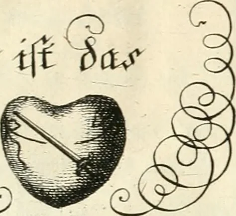 An illustration from Geistliche Herzens-Einbildungen inn zweihundert und fünfzig biblischen Figur-Sprüchen angedeutet : allen andächtige[n] Herze[n], u. der Tugent-Liebenden Jugent, zu einer Gottseligen Belustigung, auch denen Einfältigen, zu einer anmuthigen Vorstellung, unschweren Ergreiffung, und nuzlichen Fassung, auss allen canonischen Büchern der H. Schrifft ..., 1688, leaf 384