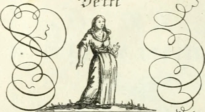 An illustration from Geistliche Herzens-Einbildungen inn zweihundert und fünfzig biblischen Figur-Sprüchen angedeutet : allen andächtige[n] Herze[n], u. der Tugent-Liebenden Jugent, zu einer Gottseligen Belustigung, auch denen Einfältigen, zu einer anmuthigen Vorstellung, unschweren Ergreiffung, und nuzlichen Fassung, auss allen canonischen Büchern der H. Schrifft ..., 1688, leaf 44