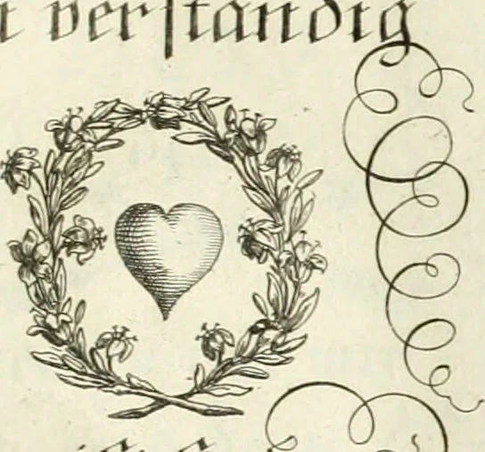An illustration from Geistliche Herzens-Einbildungen inn zweihundert und fünfzig biblischen Figur-Sprüchen angedeutet : allen andächtige[n] Herze[n], u. der Tugent-Liebenden Jugent, zu einer Gottseligen Belustigung, auch denen Einfältigen, zu einer anmuthigen Vorstellung, unschweren Ergreiffung, und nuzlichen Fassung, auss allen canonischen Büchern der H. Schrifft ..., 1688, leaf 46