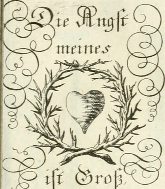 An illustration from Geistliche Herzens-Einbildungen inn zweihundert und fünfzig biblischen Figur-Sprüchen angedeutet : allen andächtige[n] Herze[n], u. der Tugent-Liebenden Jugent, zu einer Gottseligen Belustigung, auch denen Einfältigen, zu einer anmuthigen Vorstellung, unschweren Ergreiffung, und nuzlichen Fassung, auss allen canonischen Büchern der H. Schrifft ..., 1688, leaf 68