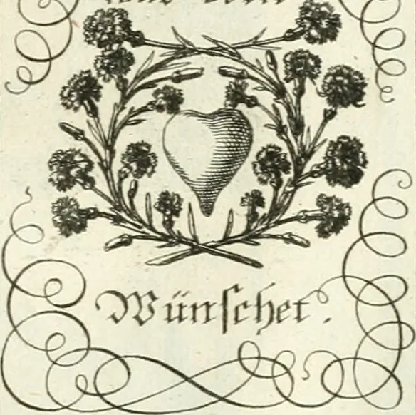 An illustration from Geistliche Herzens-Einbildungen inn zweihundert und fünfzig biblischen Figur-Sprüchen angedeutet : allen andächtige[n] Herze[n], u. der Tugent-Liebenden Jugent, zu einer Gottseligen Belustigung, auch denen Einfältigen, zu einer anmuthigen Vorstellung, unschweren Ergreiffung, und nuzlichen Fassung, auss allen canonischen Büchern der H. Schrifft ..., 1688, leaf 68