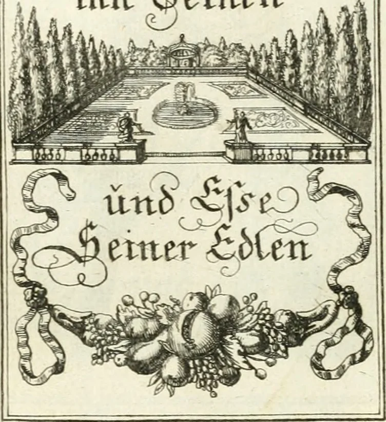 An illustration from Geistliche Herzens-Einbildungen inn zweihundert und fünfzig biblischen Figur-Sprüchen angedeutet : allen andächtige[n] Herze[n], u. der Tugent-Liebenden Jugent, zu einer Gottseligen Belustigung, auch denen Einfältigen, zu einer anmuthigen Vorstellung, unschweren Ergreiffung, und nuzlichen Fassung, auss allen canonischen Büchern der H. Schrifft ..., 1688, leaf 84