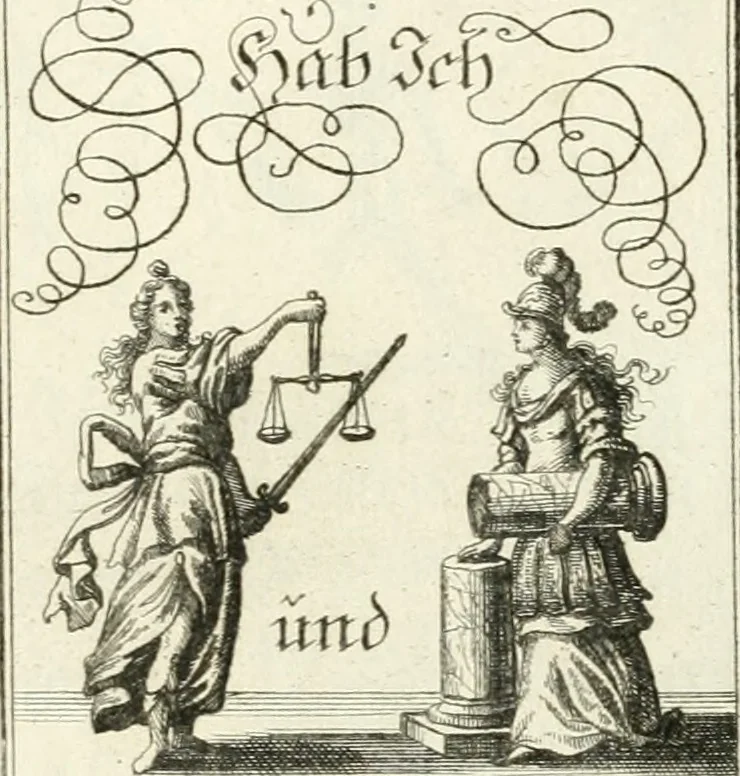An illustration from Geistliche Herzens-Einbildungen inn zweihundert und fünfzig biblischen Figur-Sprüchen angedeutet : allen andächtige[n] Herze[n], u. der Tugent-Liebenden Jugent, zu einer Gottseligen Belustigung, auch denen Einfältigen, zu einer anmuthigen Vorstellung, unschweren Ergreiffung, und nuzlichen Fassung, auss allen canonischen Büchern der H. Schrifft ..., 1688, leaf 86