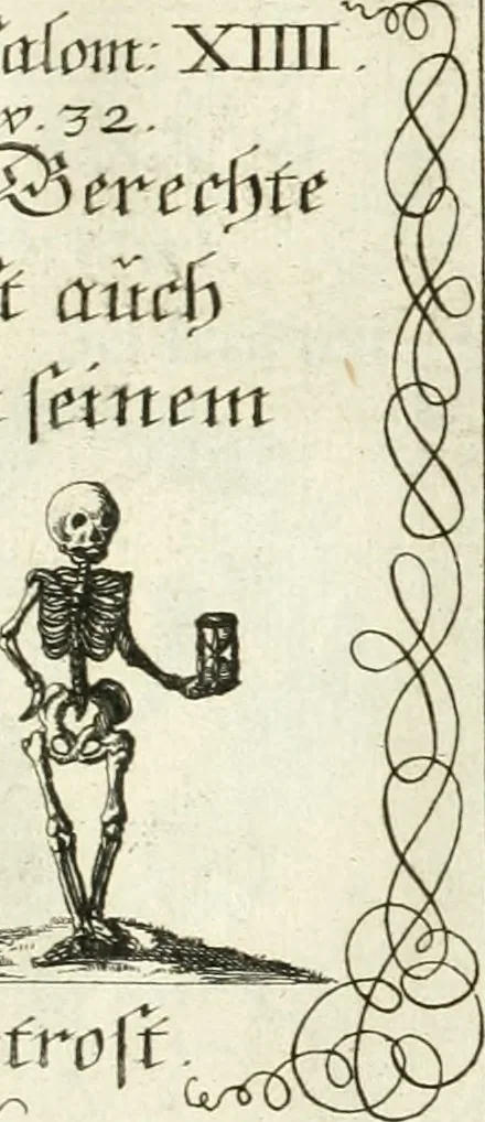 An illustration from Geistliche Herzens-Einbildungen inn zweihundert und fünfzig biblischen Figur-Sprüchen angedeutet : allen andächtige[n] Herze[n], u. der Tugent-Liebenden Jugent, zu einer Gottseligen Belustigung, auch denen Einfältigen, zu einer anmuthigen Vorstellung, unschweren Ergreiffung, und nuzlichen Fassung, auss allen canonischen Büchern der H. Schrifft ..., 1688, leaf 90