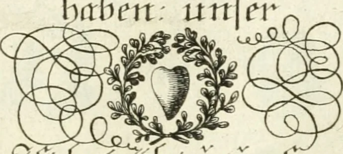 An illustration from Geistliche Herzens-Einbildungen inn zweihundert und fünfzig biblischen Figur-Sprüchen angedeutet : allen andächtige[n] Herze[n], u. der Tugent-Liebenden Jugent, zu einer Gottseligen Belustigung, auch denen Einfältigen, zu einer anmuthigen Vorstellung, unschweren Ergreiffung, und nuzlichen Fassung, auss allen canonischen Büchern der H. Schrifft ..., 1688, leaf 90