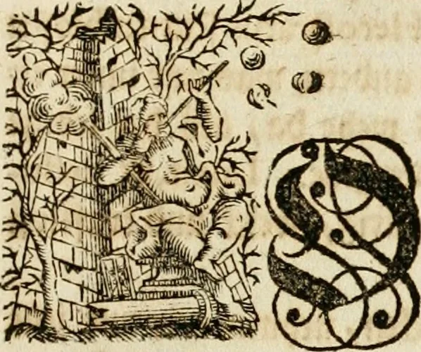 An illustration from Geistliche Todts-Gedancken : bey allerhand Gemählden und Schildereyen in Vorbildung unterschiedlichen Geschlechts, Alters, Standes, und Würdens-Persohnen sich des Todes zu erinnern, aus dessen Lehr die Tugend zu üben, und die Sünd zu meyden : erstlich in Kupfer entworffen, nachmahlen durch sittliche Erörtherung und Uberlegung unter Todten-Farben in Vorschein gebracht, dardurch zum Heyl der Seelen im Gemüth des geneigten Lesers ein lebendige Forcht und embsige Vorsorg des Todes zu erwecken, 1753, leaf 10