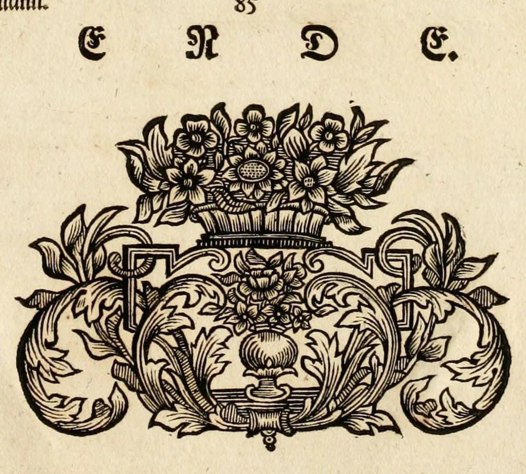 An illustration from Geistliche Todts-Gedancken : bey allerhand Gemählden und Schildereyen in Vorbildung unterschiedlichen Geschlechts, Alters, Standes, und Würdens-Persohnen sich des Todes zu erinnern, aus dessen Lehr die Tugend zu üben, und die Sünd zu meyden : erstlich in Kupfer entworffen, nachmahlen durch sittliche Erörtherung und Uberlegung unter Todten-Farben in Vorschein gebracht, dardurch zum Heyl der Seelen im Gemüth des geneigten Lesers ein lebendige Forcht und embsige Vorsorg des Todes zu erwecken, 1753, leaf 295