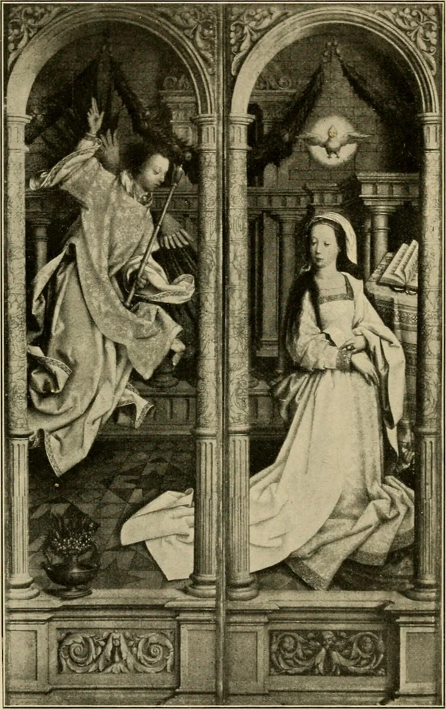 An illustration from Katalog der Gemälde-Sammlung der Kgl. Älteren Pinakothek in München, 1904, leaf 102