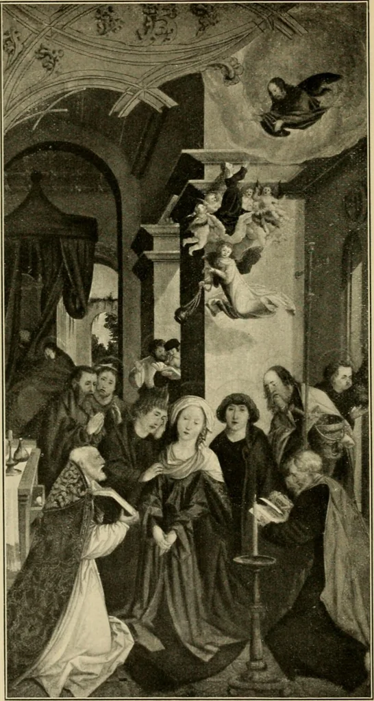 An illustration from Katalog der Gemälde-Sammlung der Kgl. Älteren Pinakothek in München, 1904, leaf 106