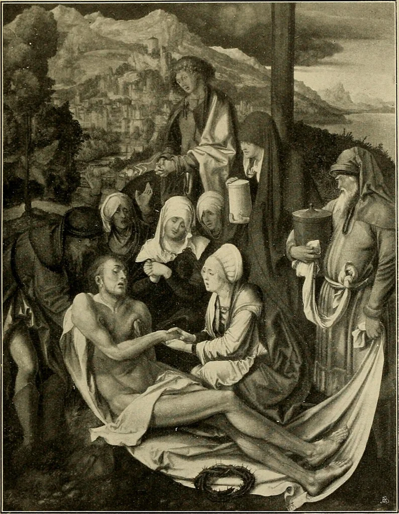An illustration from Katalog der Gemälde-Sammlung der Kgl. Älteren Pinakothek in München, 1904, leaf 115