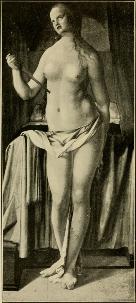 An illustration from Katalog der Gemälde-Sammlung der Kgl. Älteren Pinakothek in München, 1904, leaf 122