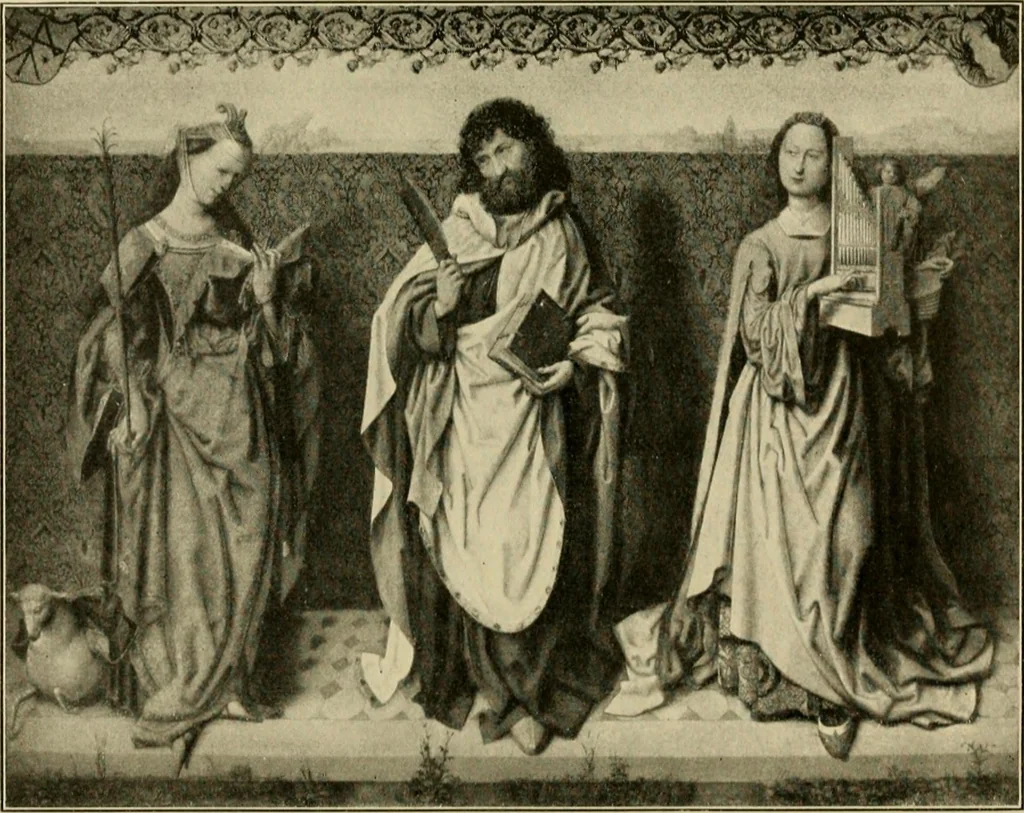 An illustration from Katalog der Gemälde-Sammlung der Kgl. Älteren Pinakothek in München, 1904, leaf 40