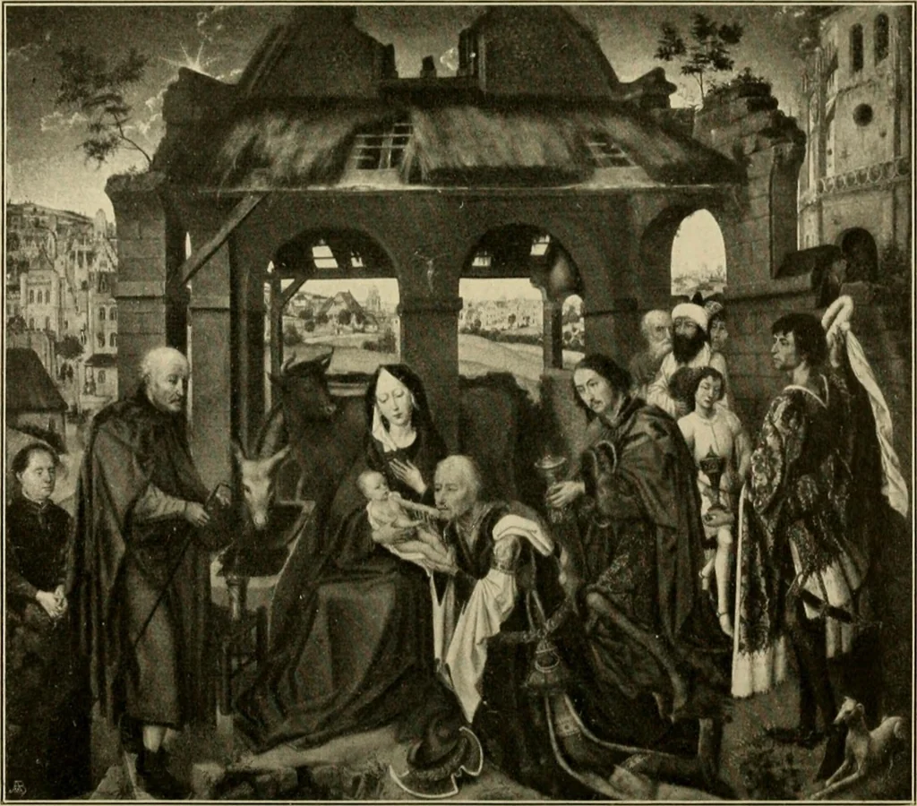 An illustration from Katalog der Gemälde-Sammlung der Kgl. Älteren Pinakothek in München, 1904, leaf 62