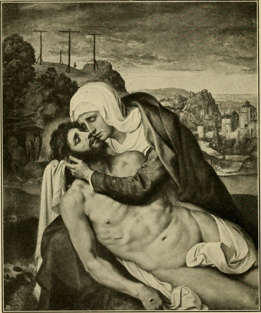 An illustration from Katalog der Gemälde-Sammlung der Kgl. Älteren Pinakothek in München, 1904, leaf 76