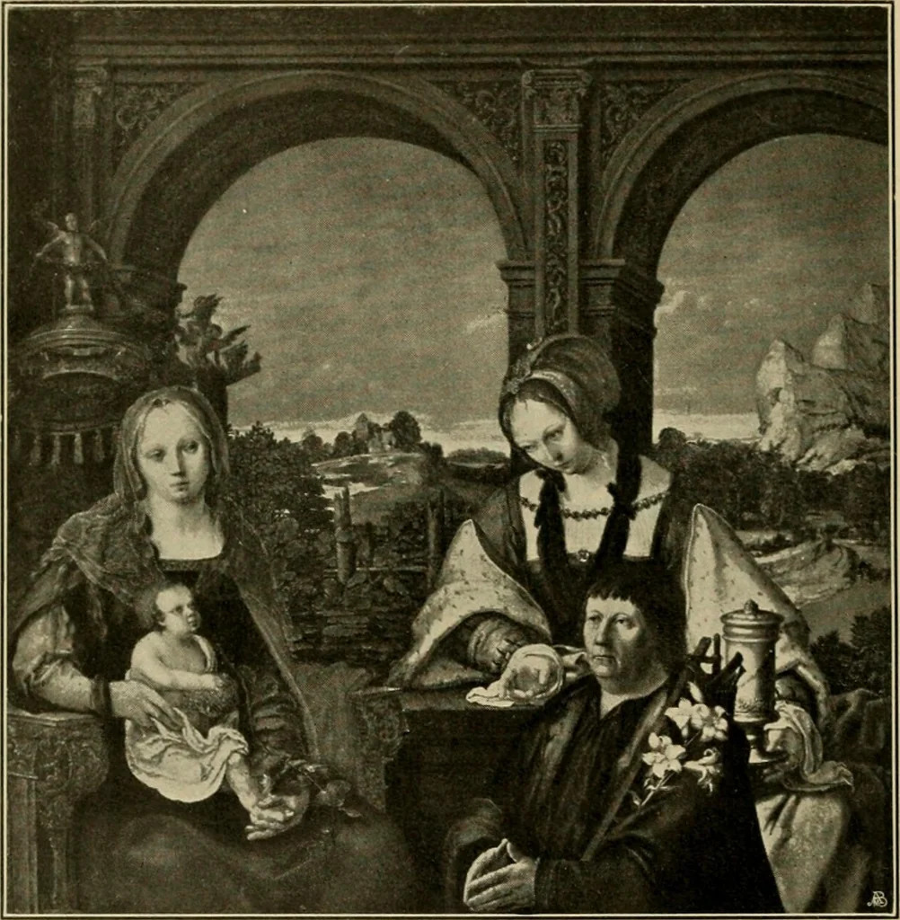 An illustration from Katalog der Gemälde-Sammlung der Kgl. Älteren Pinakothek in München, 1904, leaf 80