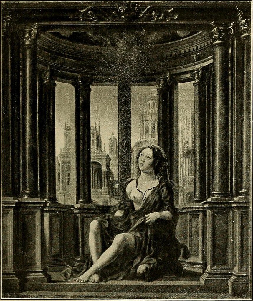 An illustration from Katalog der Gemälde-Sammlung der Kgl. Älteren Pinakothek in München, 1904, leaf 87