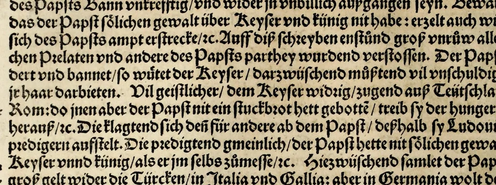 An illustration from Gemeiner loblicher Eydgnoschafft Stetten, Landen vnd Völckeren Chronick wirdiger Thaaten Beschreybung : hieriñ wirt auch die Gelegenheit der gantzen Europe : item ein kurtzuer griffne Chronica Germanie oder Teütschlands : in sonders aber ein fleyssige histori vnd ordenliche Beschreybung Gallie oder Franckrychs fürgestellt : darauff deñ obgedachte der Eydgnoschafft Beschreybung volget ..., 1548, leaf 176