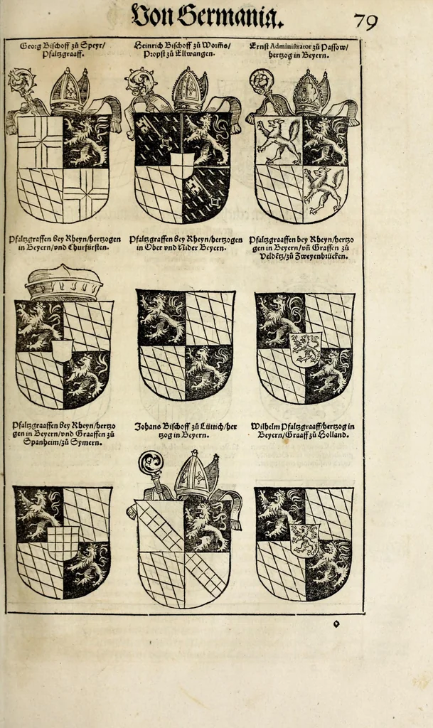 An illustration from Gemeiner loblicher Eydgnoschafft Stetten, Landen vnd Völckeren Chronick wirdiger Thaaten Beschreybung : hieriñ wirt auch die Gelegenheit der gantzen Europe : item ein kurtzuer griffne Chronica Germanie oder Teütschlands : in sonders aber ein fleyssige histori vnd ordenliche Beschreybung Gallie oder Franckrychs fürgestellt : darauff deñ obgedachte der Eydgnoschafft Beschreybung volget ..., 1548, leaf 181
