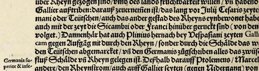 An illustration from Gemeiner loblicher Eydgnoschafft Stetten, Landen vnd Völckeren Chronick wirdiger Thaaten Beschreybung : hieriñ wirt auch die Gelegenheit der gantzen Europe : item ein kurtzuer griffne Chronica Germanie oder Teütschlands : in sonders aber ein fleyssige histori vnd ordenliche Beschreybung Gallie oder Franckrychs fürgestellt : darauff deñ obgedachte der Eydgnoschafft Beschreybung volget ..., 1548, leaf 232