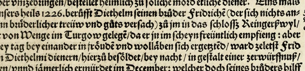An illustration from Gemeiner loblicher Eydgnoschafft Stetten, Landen vnd Völckeren Chronick wirdiger Thaaten Beschreybung : hieriñ wirt auch die Gelegenheit der gantzen Europe : item ein kurtzuer griffne Chronica Germanie oder Teütschlands : in sonders aber ein fleyssige histori vnd ordenliche Beschreybung Gallie oder Franckrychs fürgestellt : darauff deñ obgedachte der Eydgnoschafft Beschreybung volget ..., 1548, leaf 341
